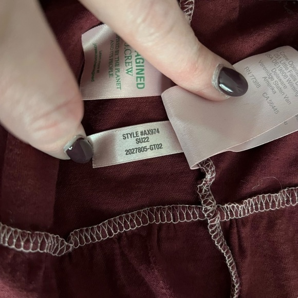 J. Crew - Tiered Dress in Broken-In Jersey Sz XL - Picture 7 of 7